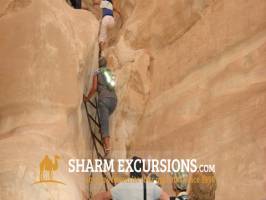 Climbing in the Coloured Canyon