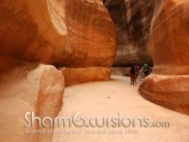 The Narrow and Winding Siq of Petra